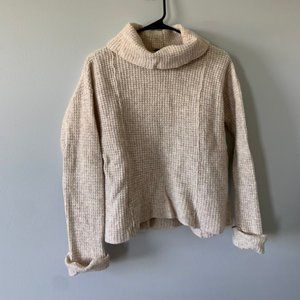 Cream knitted turtleneck Sweater